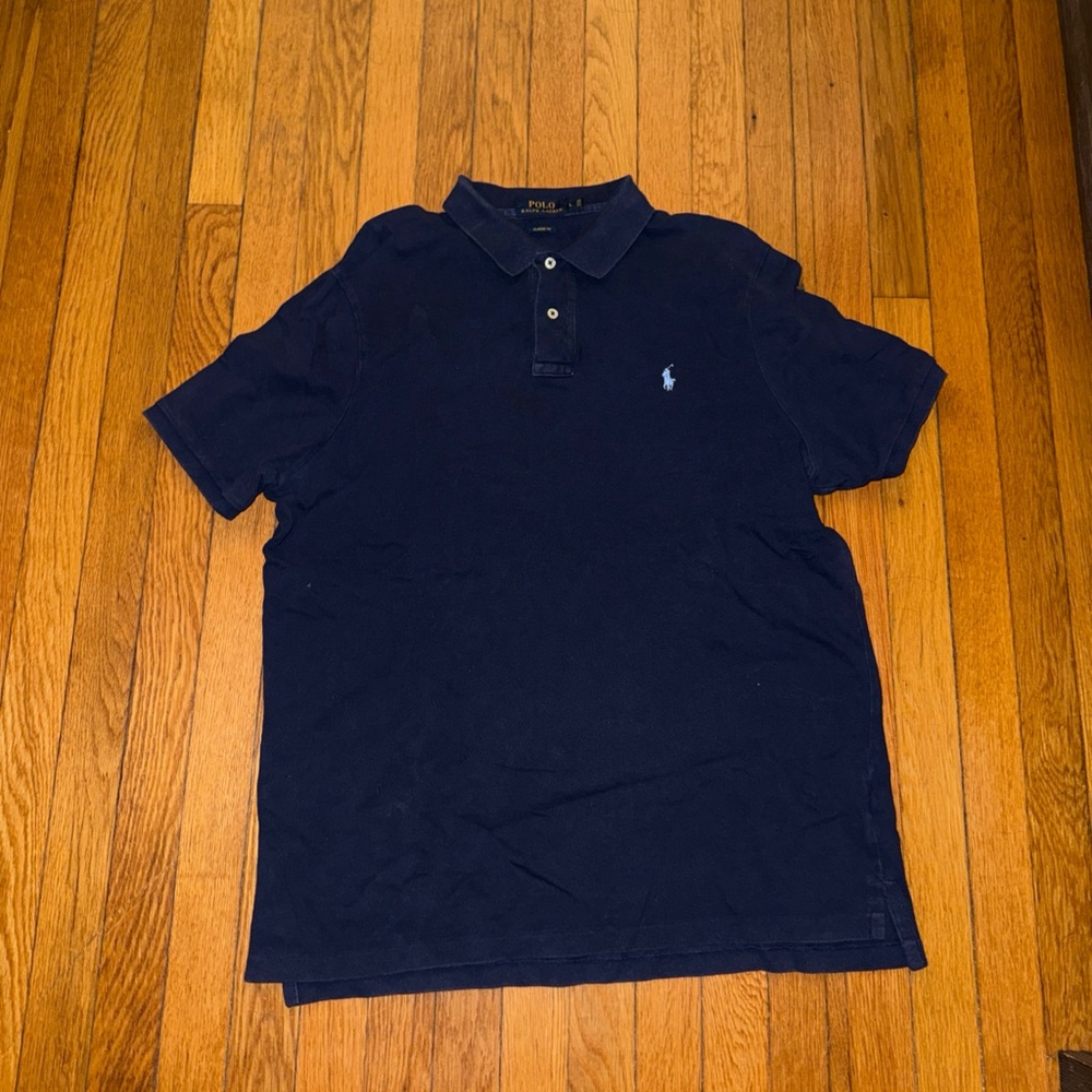 Polo by Ralph Lauren Men's Dark Blue Polo Shirt
